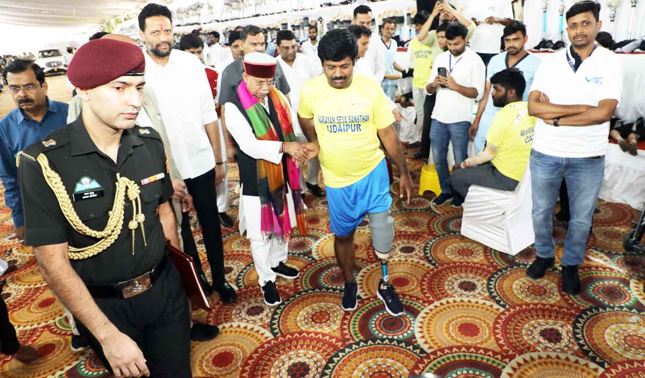 Narayan Seva Sansthan organises mega free Artificial Limb camp for 745 beneficiaries