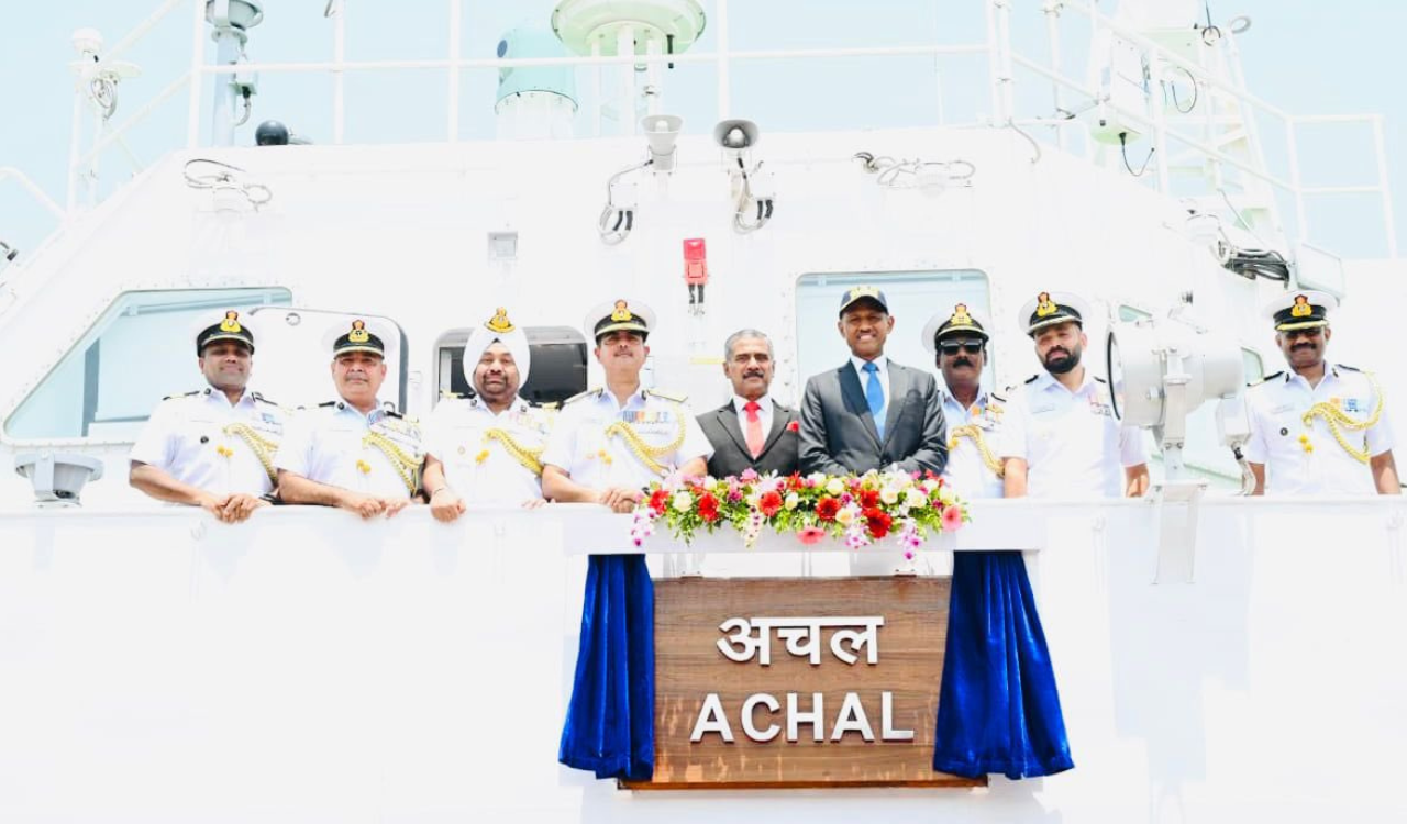 Indian Coast Guard commissions fast patrol vessel ‘Achal’ in Goa