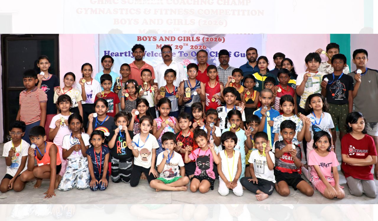 Sidhivinayak claims top spot in GHMC gymnastics meet