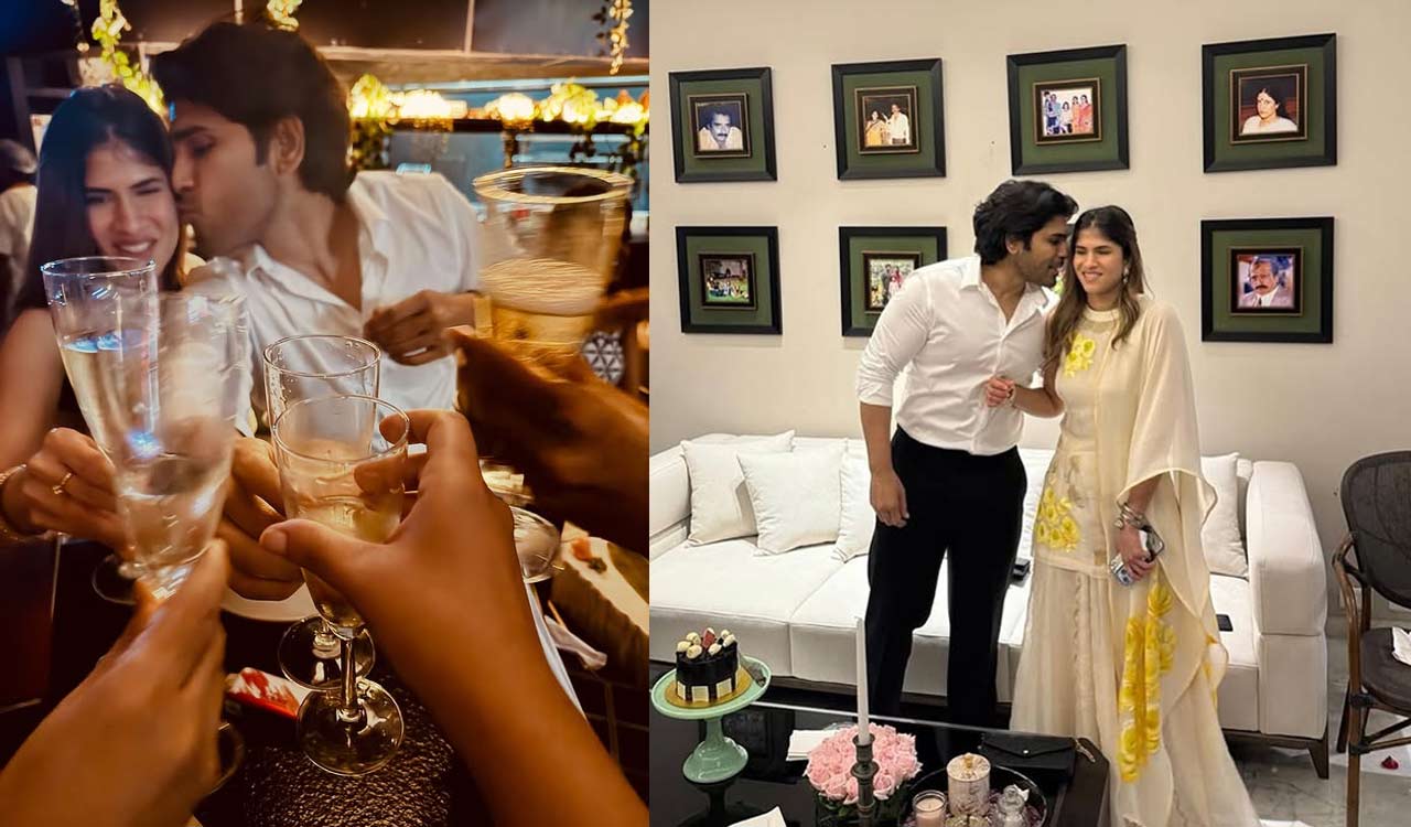 Allu Sirish celebrates first anniversary of Pelli Choopulu with wife Nayanika Reddy