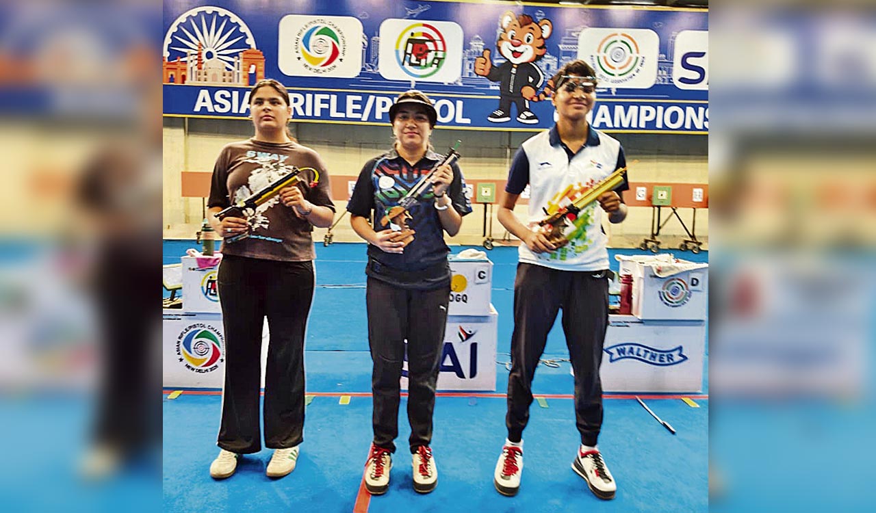 Anjali Shekhawat clinches gold at Kumar Surendra Singh shooting championship