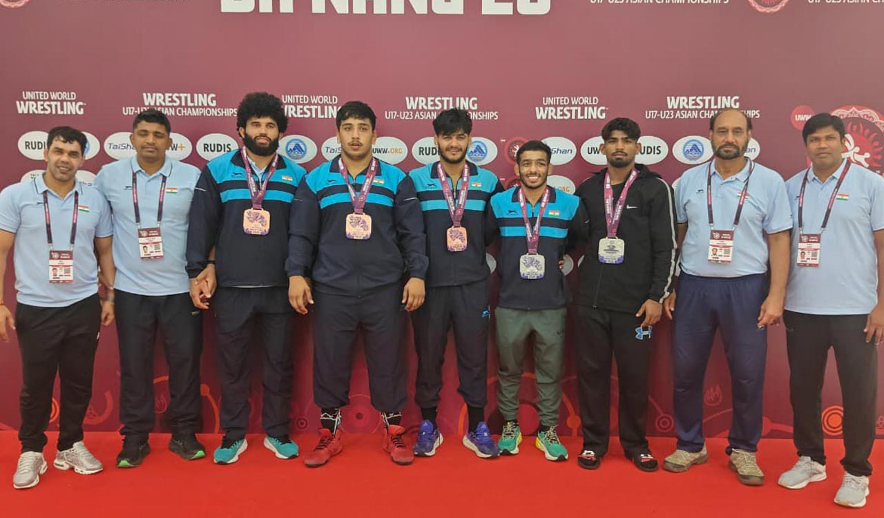India wins five medals at U23 Asian Greco-Roman Championships