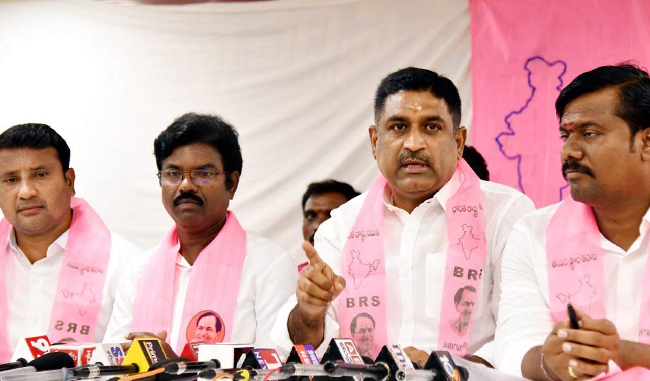 BRS wants Sanjay Kumar to prove sincerity by producing his son before police