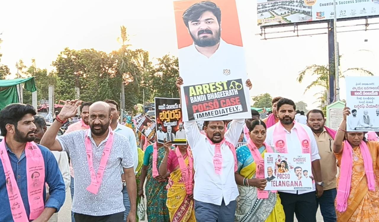 BRS alleges bid to shield Bandi Sanjay’s son in POCSO case