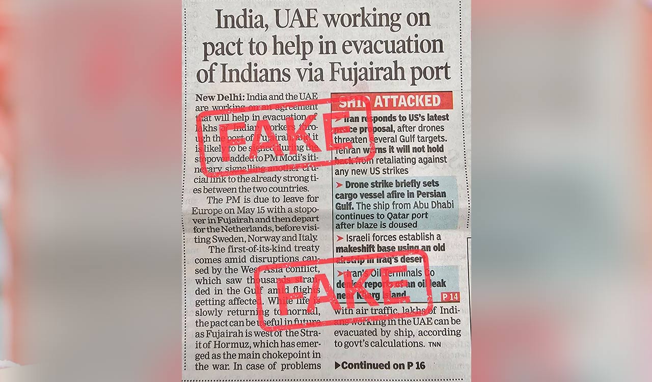 MEA issues fake news alert, debunks evacuation claim through Fujairah port