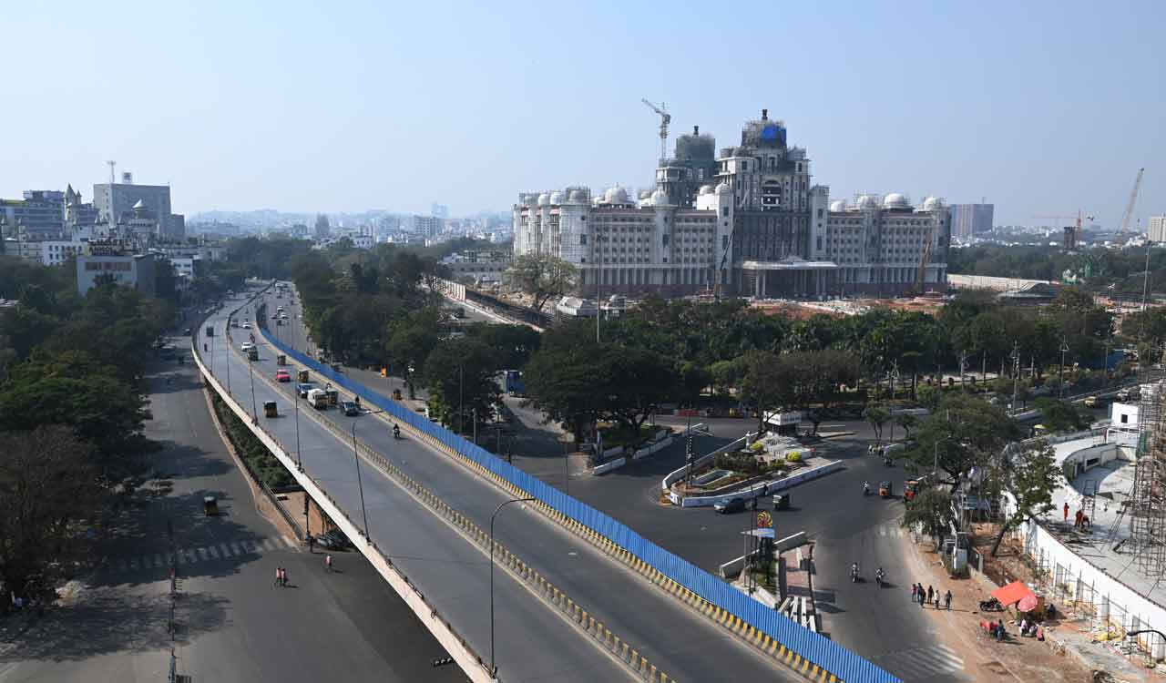 Telangana Thalli flyover in Hyderabad gets new cultural makeover