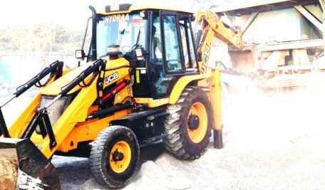 Hydraa demolishes illegal stone crushing and ready mix concrete plants at Kothwalguda