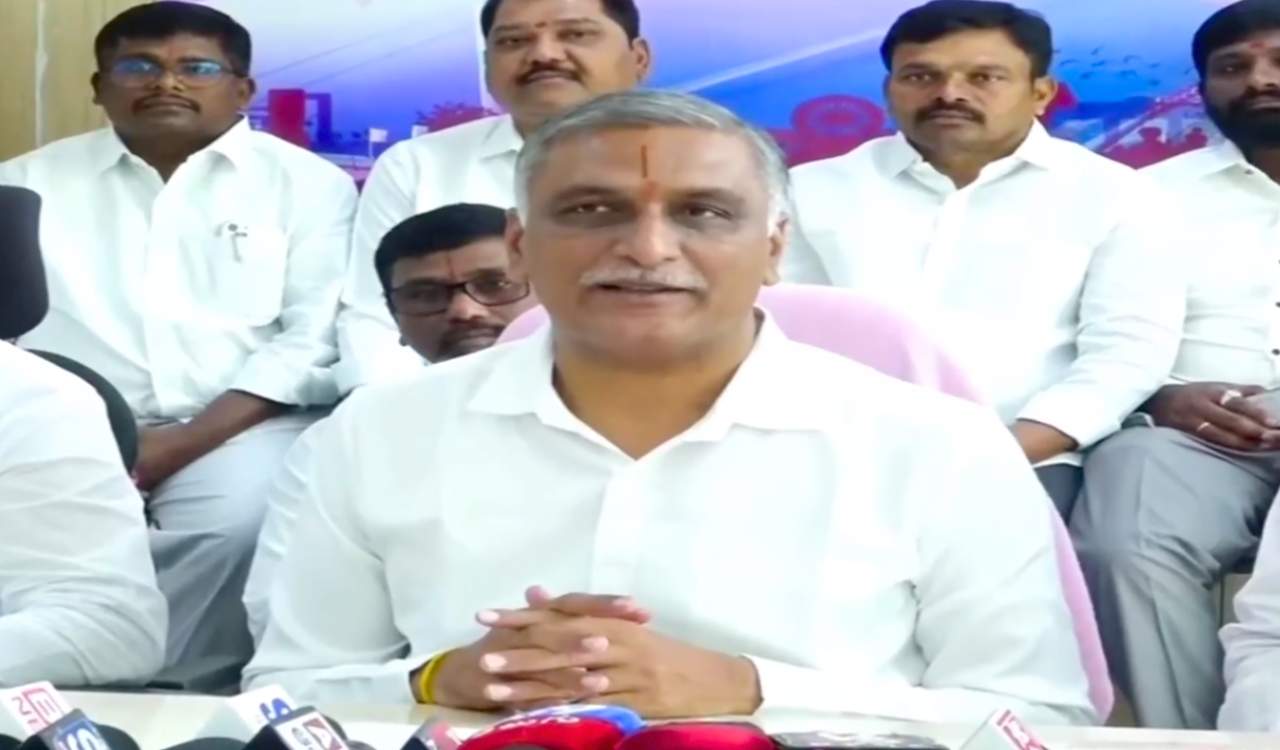 Harish Rao demands immediate Medigadda repairs, calls Tummidihatti visit publicity stunt