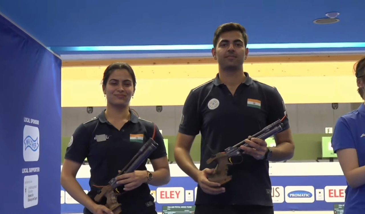 Manu Bhaker, Samrat Rana clinch silver in ISSF World Cup Rifle/Pistol