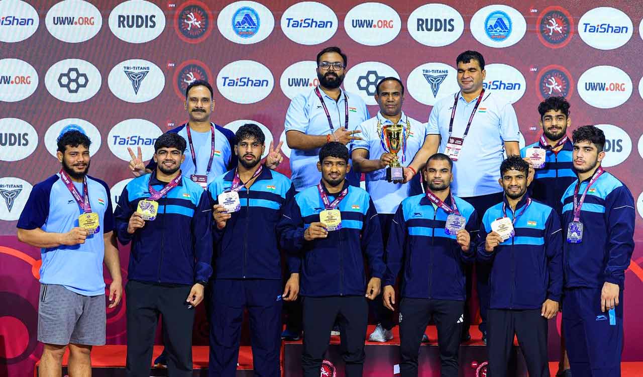 India crowned freestyle champions at U23 Asian Wrestling Championships in Vietnam