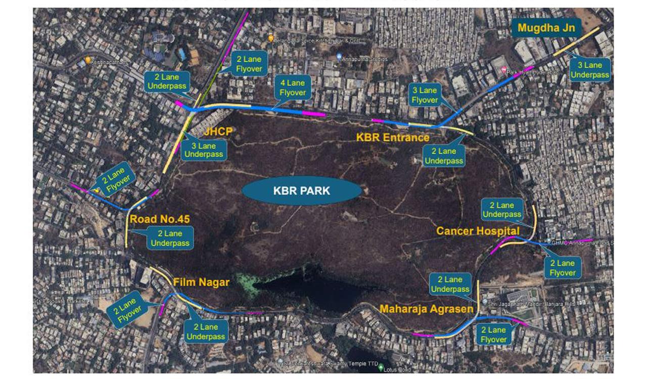 Seven flyovers and underpasses planned around KBR Park by 2028