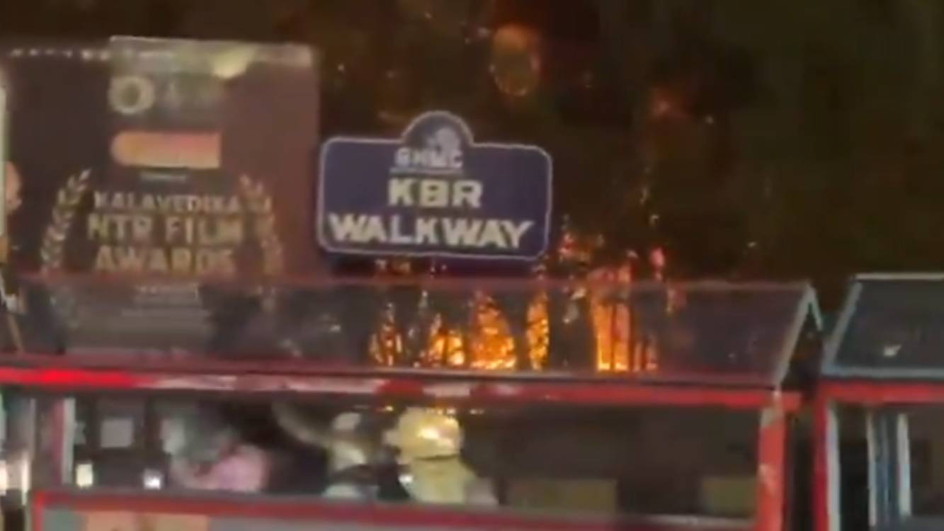Fire near KBR Park sparks panic in Hyderabad