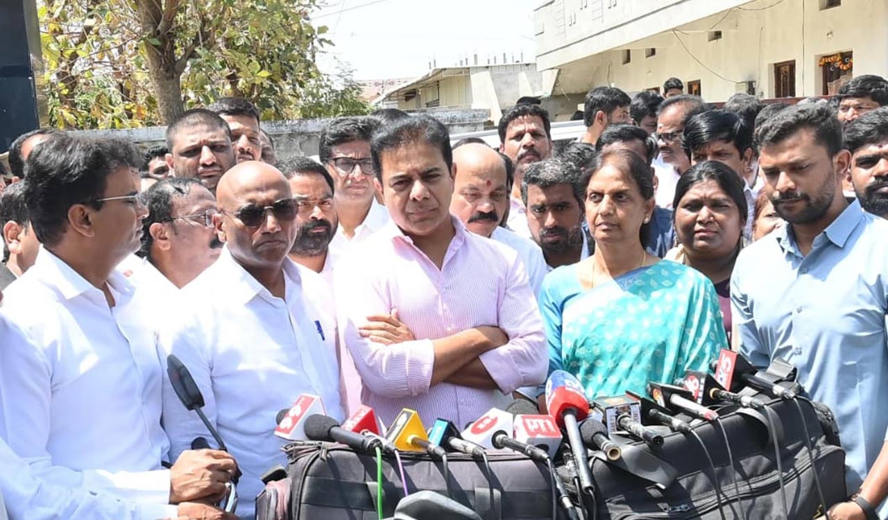 Stop pursuing vindictive politics against opposition leaders: KTR asks Congress govt