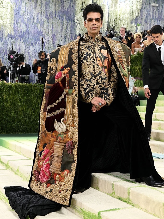 Karan Johar makes Met Gala debut in Manish Malhotra outfit inspired by Raja Ravi Varma’s art
