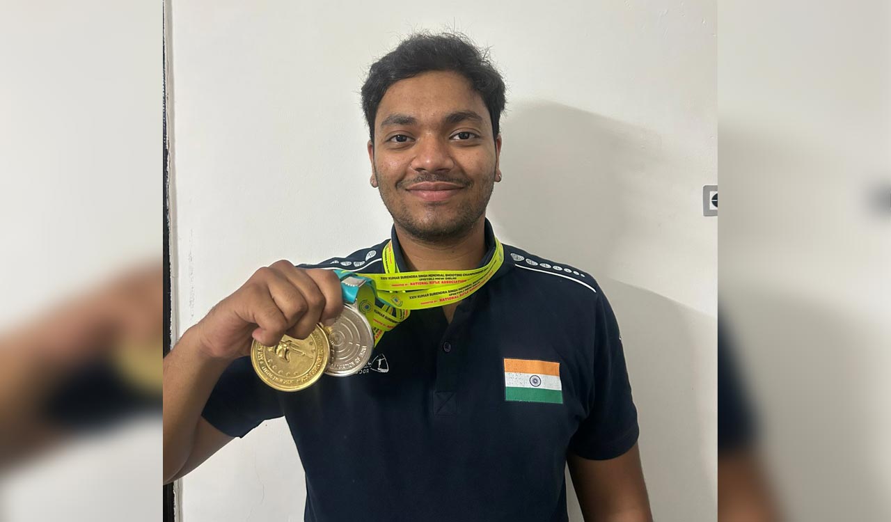 Tanishq Muralidhar wins gold and silver at Kumar Surendra Singh Shooting Championship