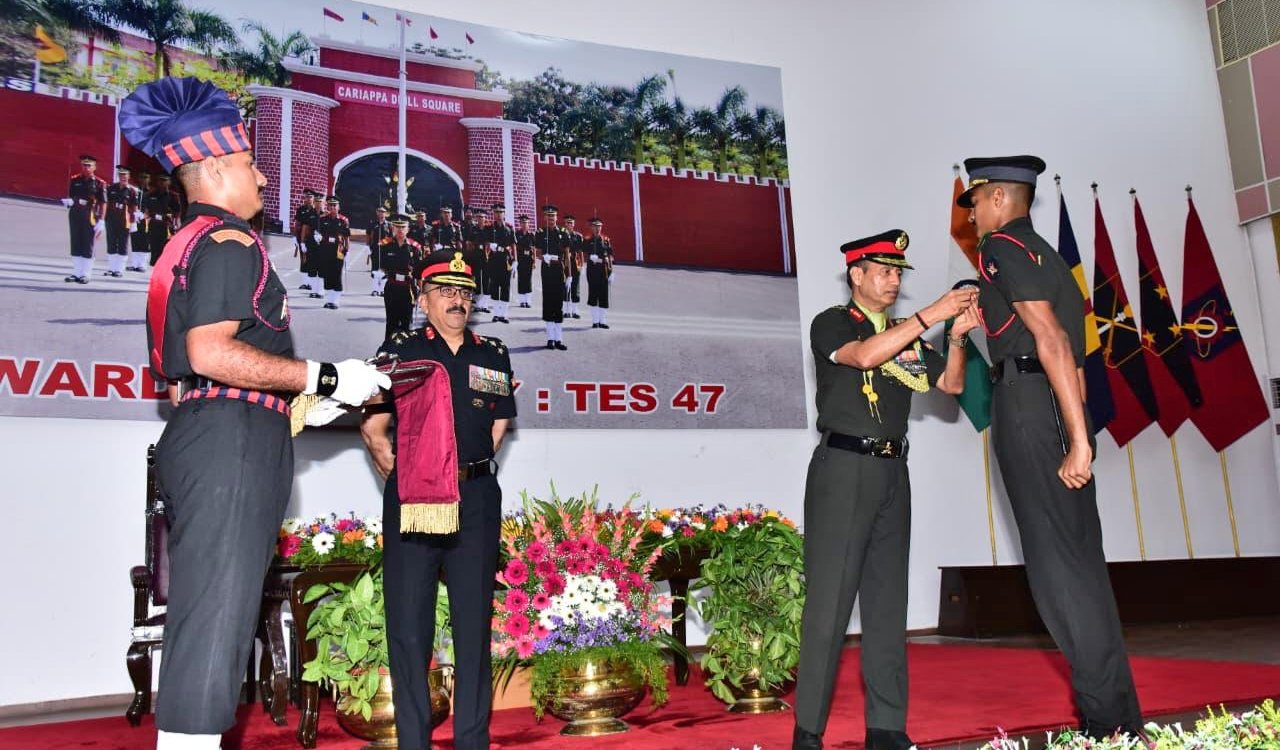MCEME honours TES-47 cadets at award ceremony in Secunderabad