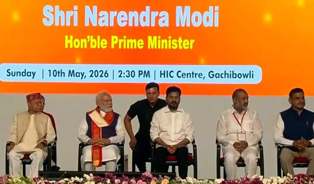 Bandi Sanjay’s presence at Modi’s Hyderabad event raises eyebrows