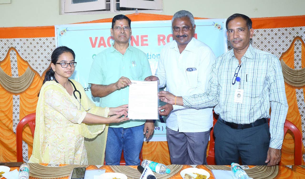 Nava Limited builds vaccine room at Kothagudem health centre