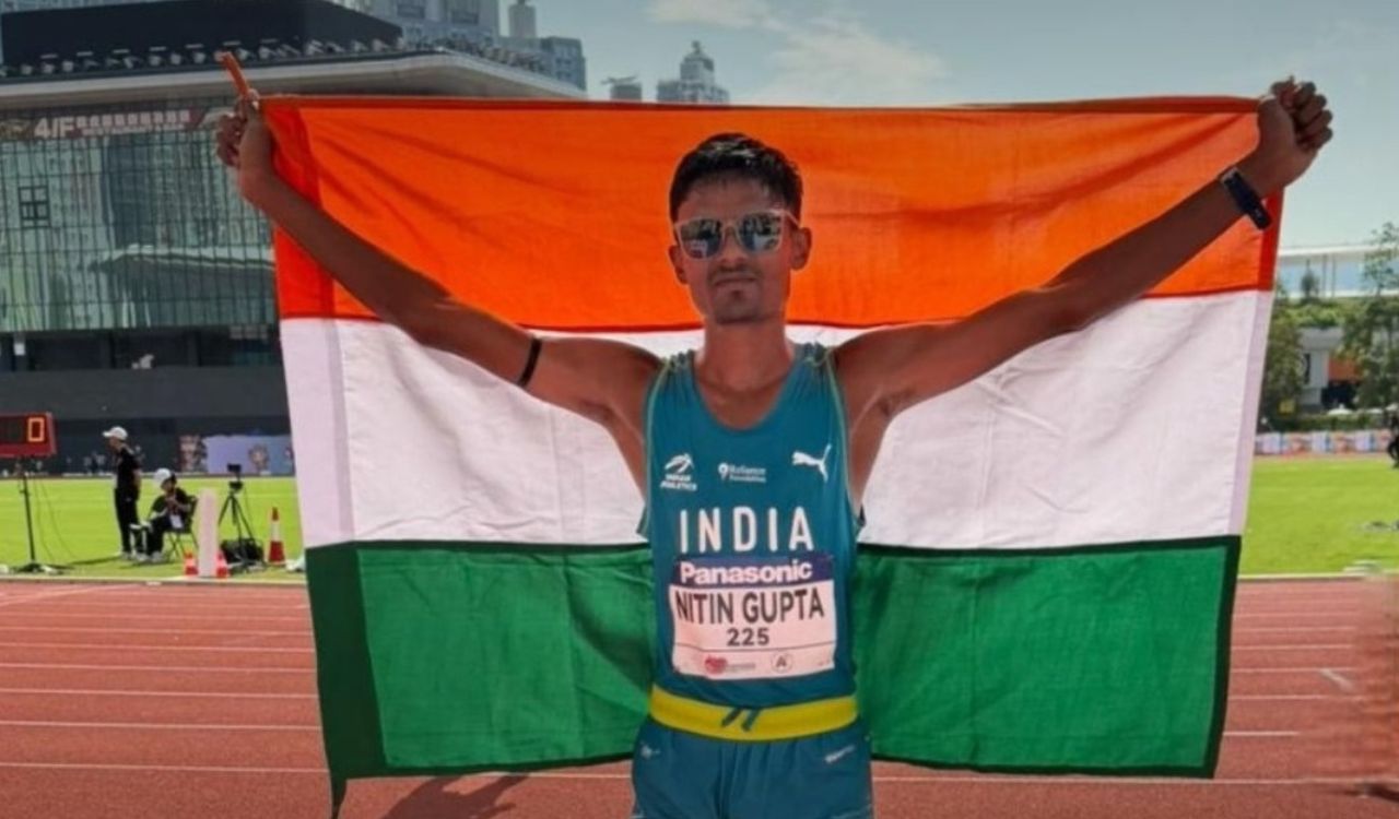 Asian U20 Athletics: Nitin Gupta clinches gold in 5000m race walk; Sadhna wins triple jump silver