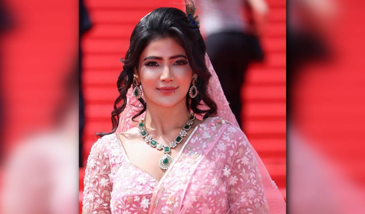 BB 17 fame Soniya Bansal debuts at Cannes with Radha Rani-inspired look