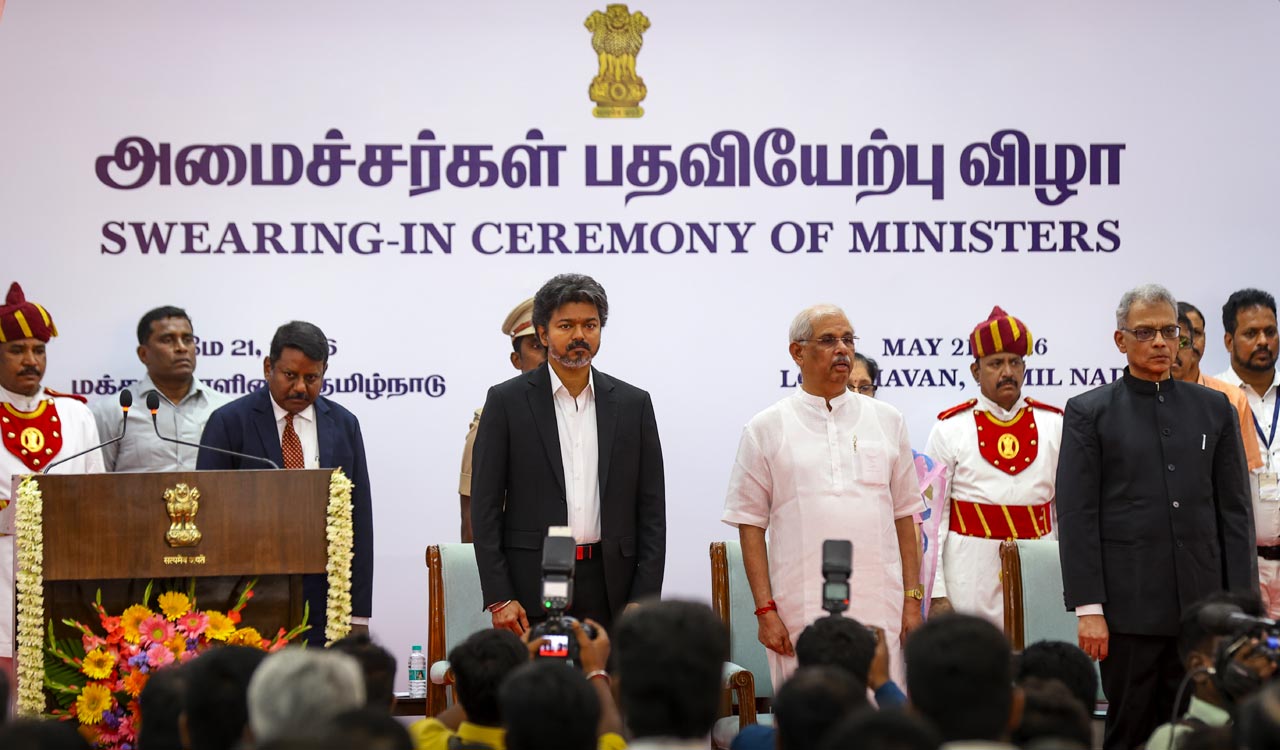 Row erupts over Tamil Thaai Vaazhthu sequence at Tamil Nadu ministers’ swearing-in