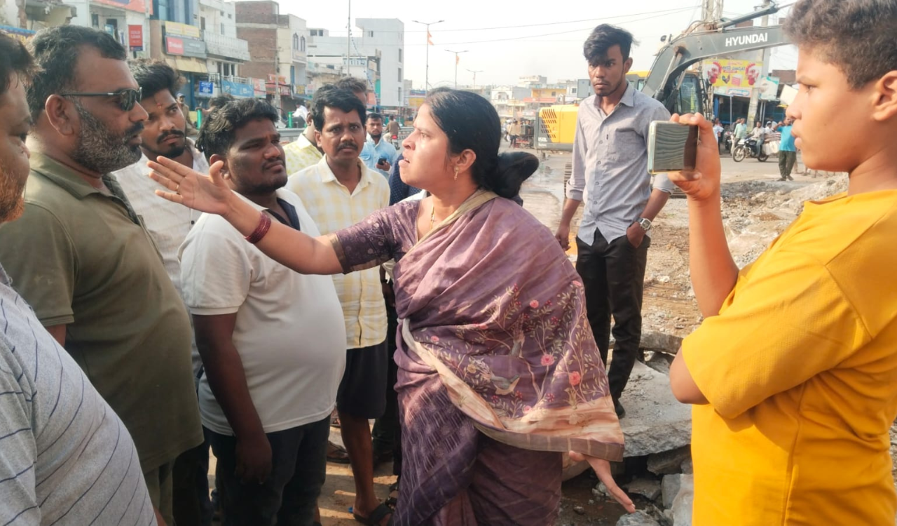Tension in Kosgi after alleged illegal demolitions spark protest in Kodangal constituency
