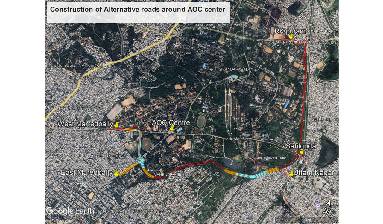 Hyderabad: Joint survey completed for Safilguda–RK Puram alternative road projects in Secunderabad