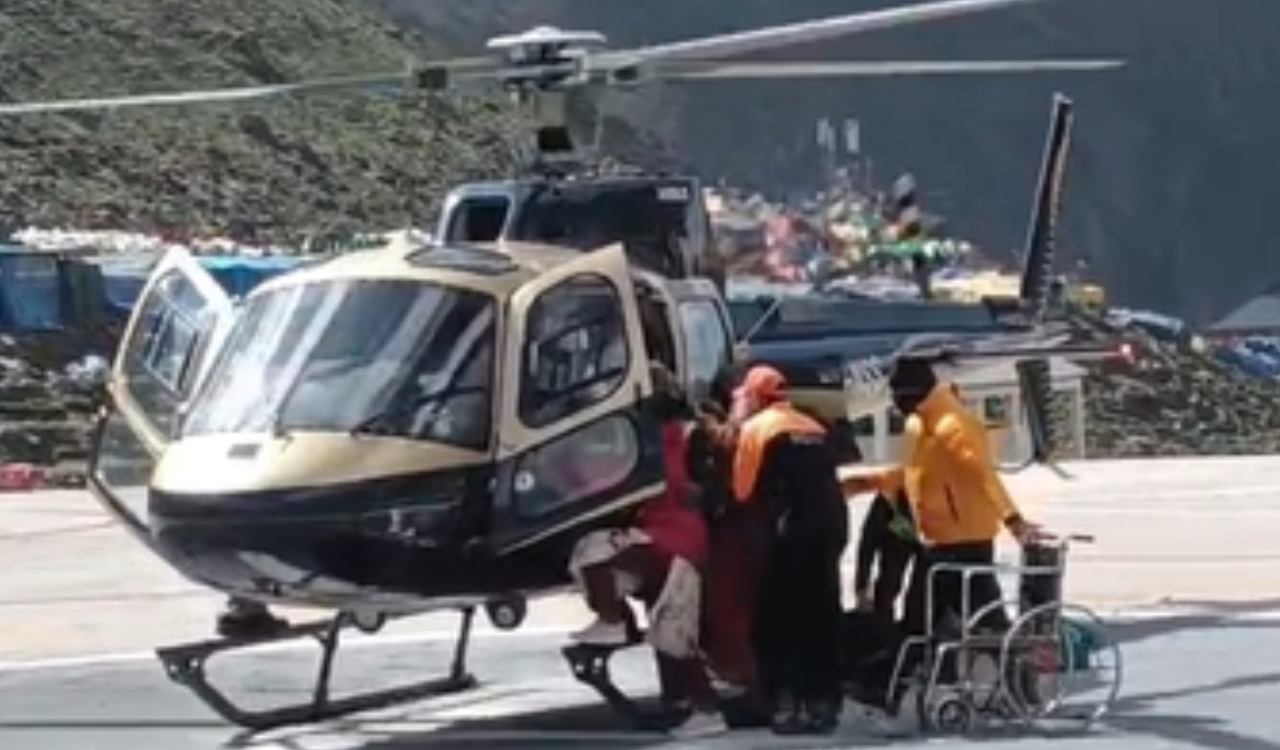 Rescue teams airlift ailing pilgrims amid heavy rush at Kedarnath Temple