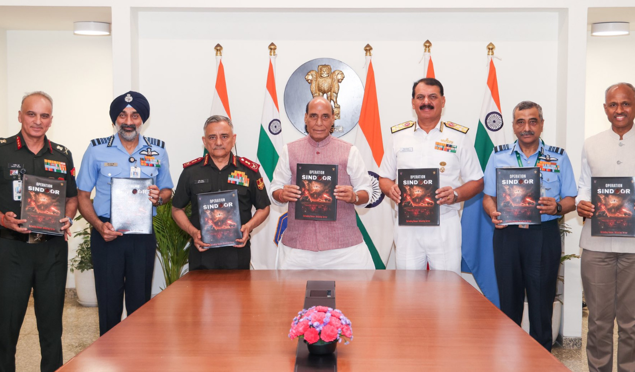 Rajnath Singh releases commemorative volume on Operation Sindoor