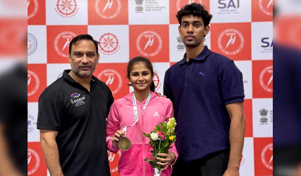 Telangana gymnast Vaishnavi shines with national gold