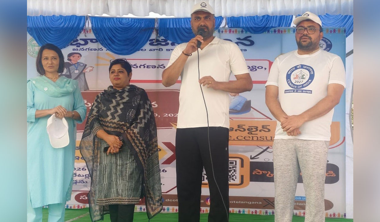GHMC organises walkathon to promote public participation in Census 2027