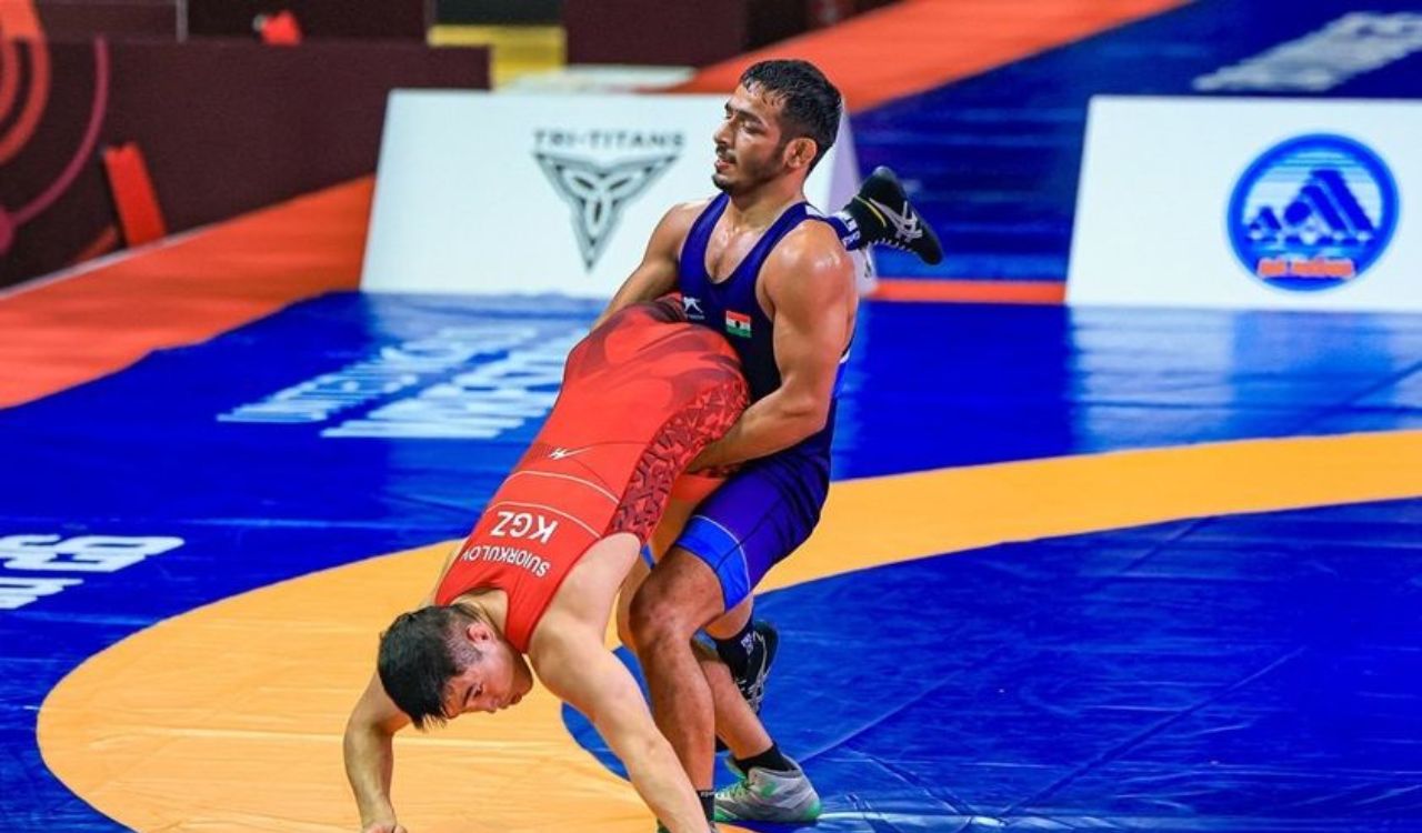 U23 Asian Wrestling C’ships: Sagar, Suraj through to finals on first day