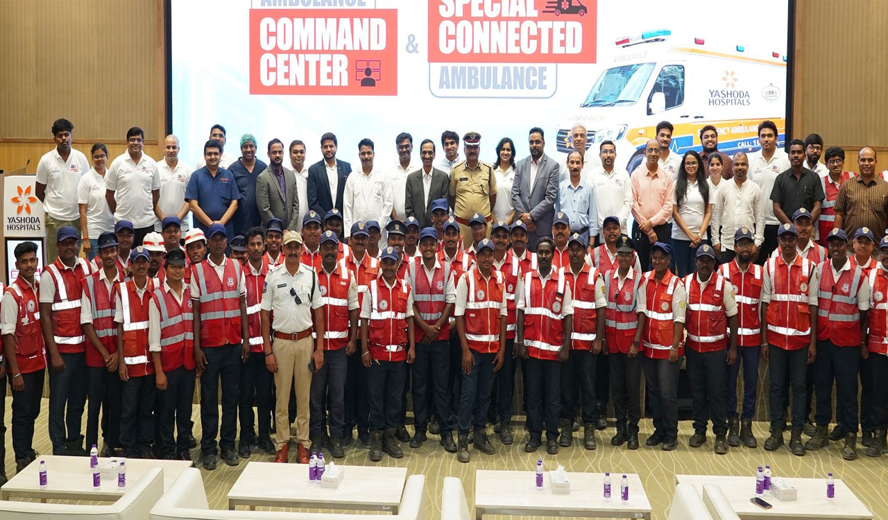 Yashoda Hospitals launches AI-enabled Central Ambulance Command Centre in Hyderabad