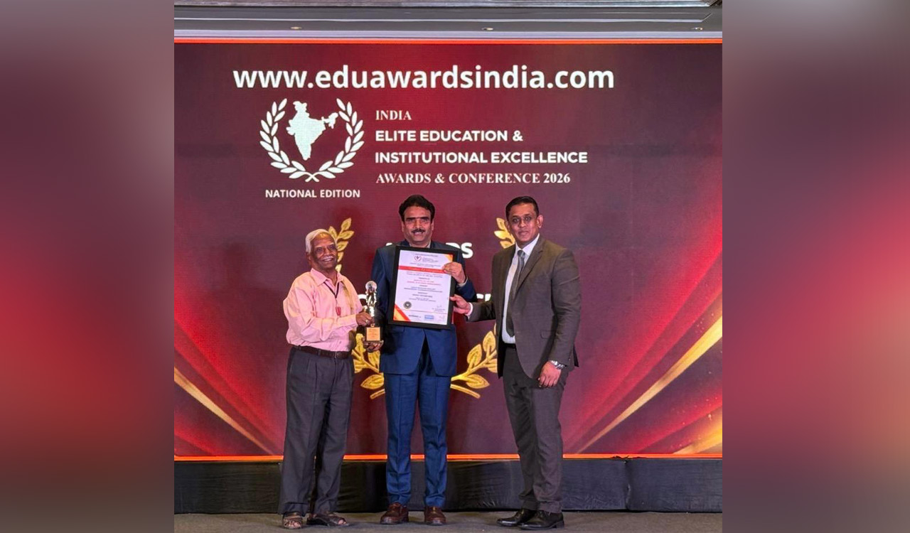 Aristotle PG College wins national education award in Bengaluru