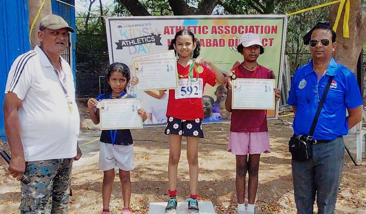 Md Adnan Hasan shines with double gold at Hyderabad Kids Athletics Championship
