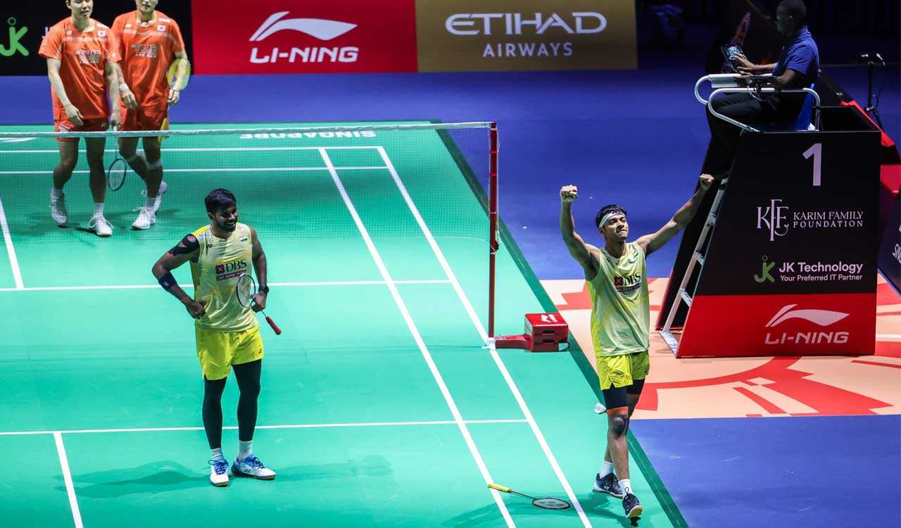 Satwik and Chirag stun world champions to enter Singapore Open final