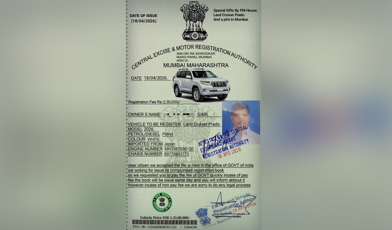 Cyber crooks cheats sarpanch in Sangareddy by offering land cruiser, Rs 80 lakhs