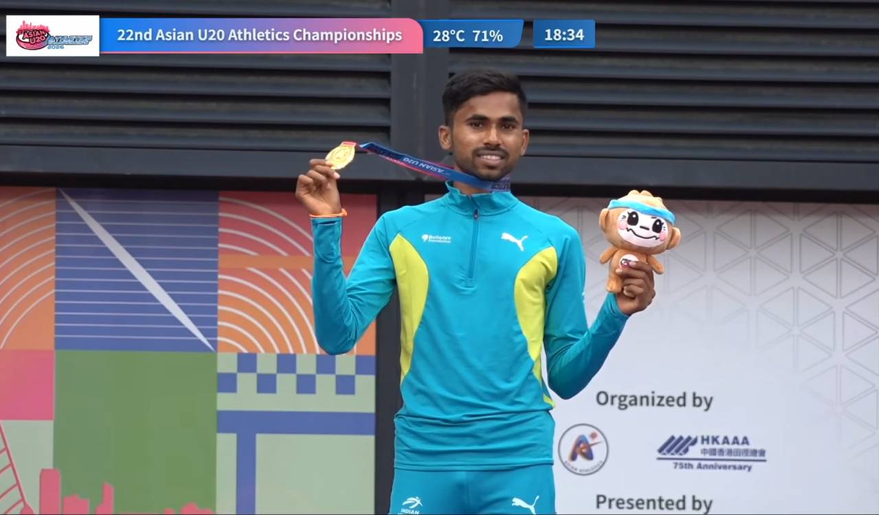 Andhra Pradesh athlete Mogili Venkataram Reddy wins gold at Asian U-20 Championships
