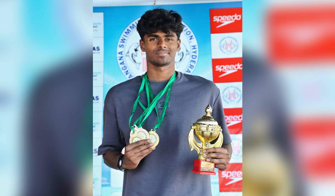 Suhas Preetham and Varshith dominate Telangana swimming championship