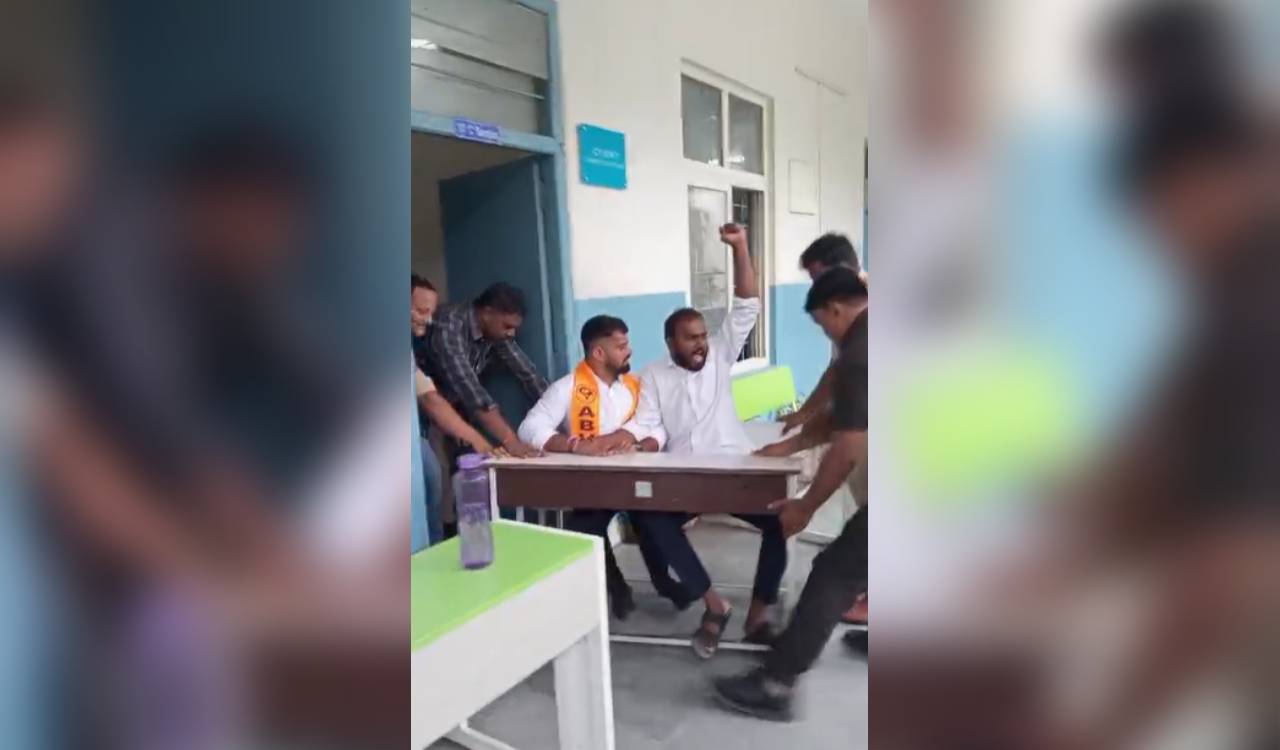 Tension at Hyderabad school during ABVP bandh call
