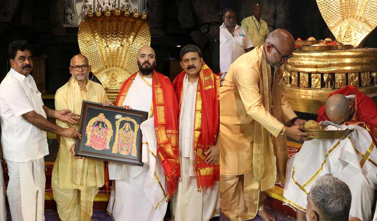 Anant Ambani tonsures head in Tirumala, has darshan of Lord Venkateswara
