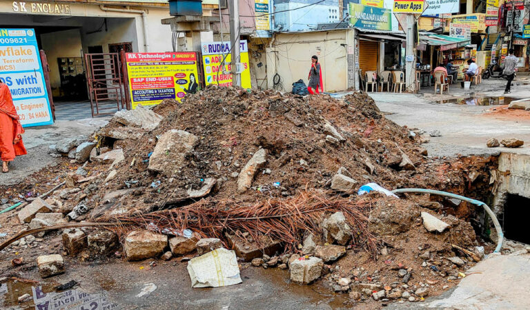 Ameerpet residents concerned over delay in stormwater drain works amid monsoon