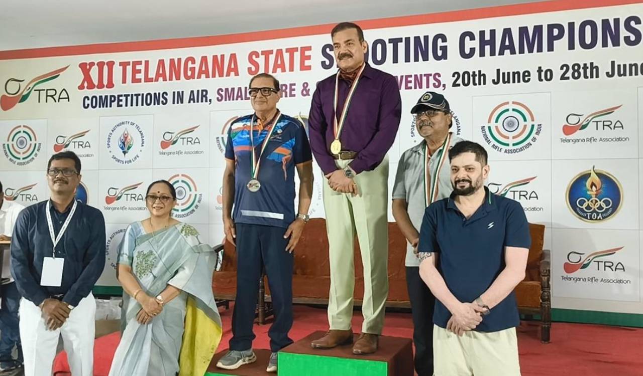 Ex-DGP Anjani Kumar wins gold at Telangana shooting meet
