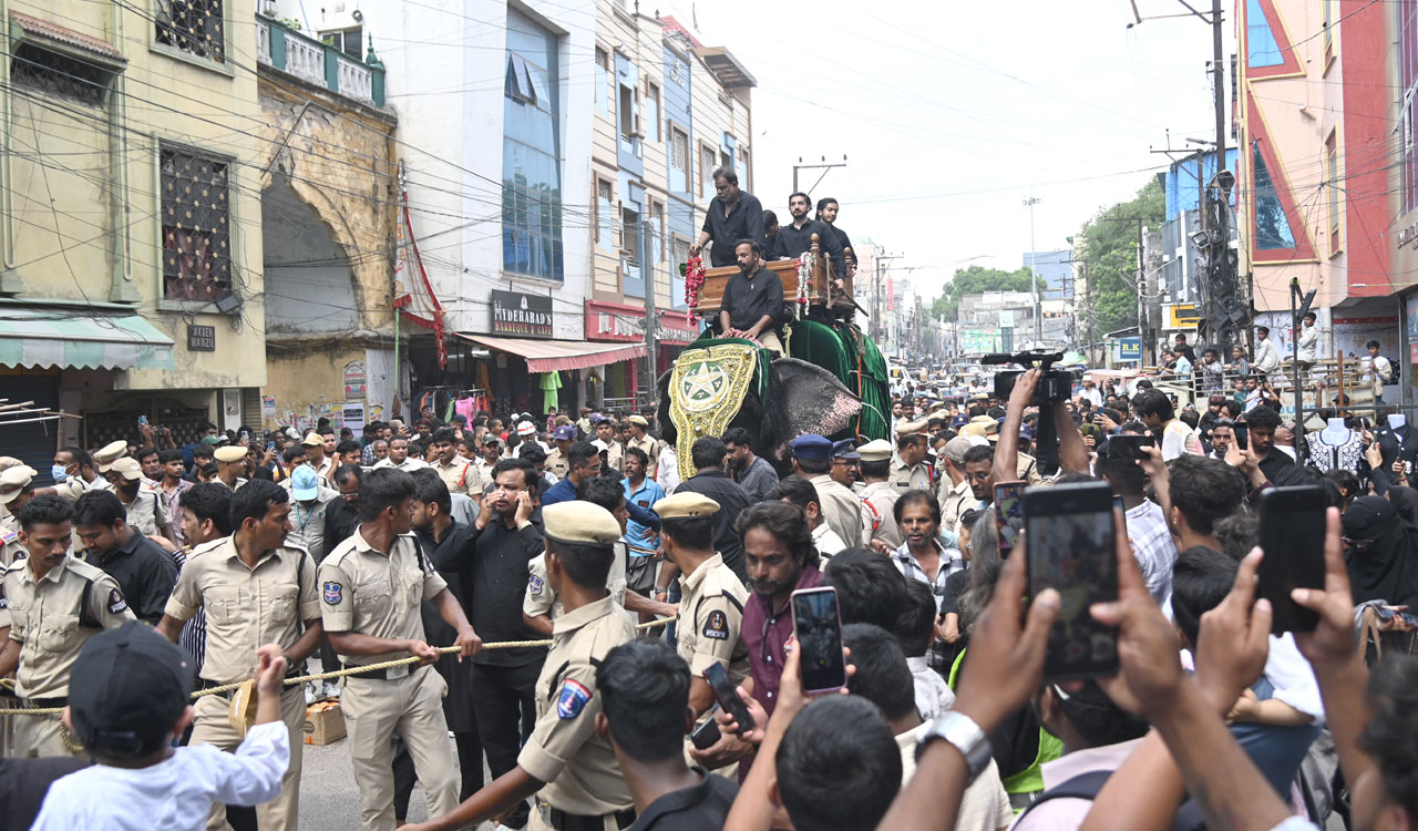 Trial run of Bibi-Ka-Alam procession held in Hyderabad’s Old City