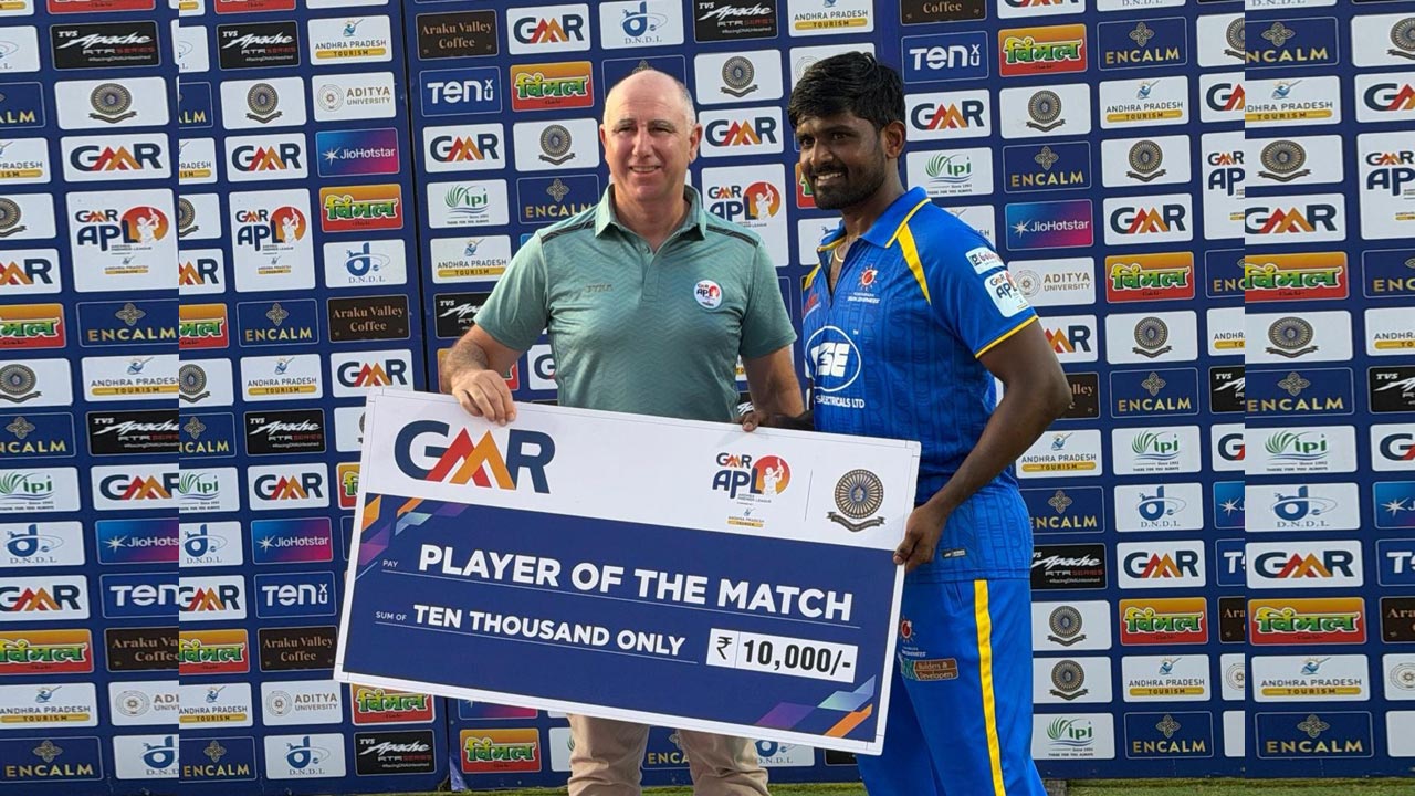Vijayawada Sunshiners defeat Royals by 19 runs in Andhra Premier League