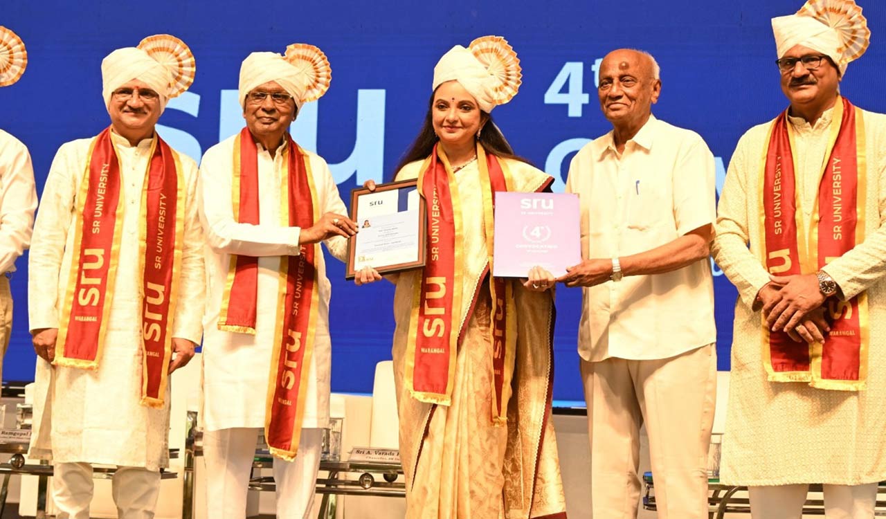 SR University confers Honorary Doctorate on Deepika Reddy