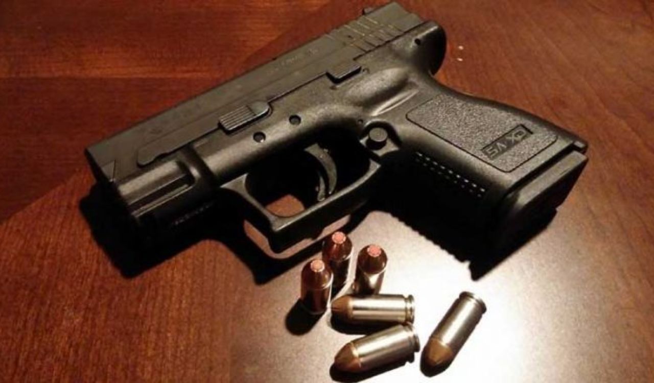 Two held, country made pistols seized