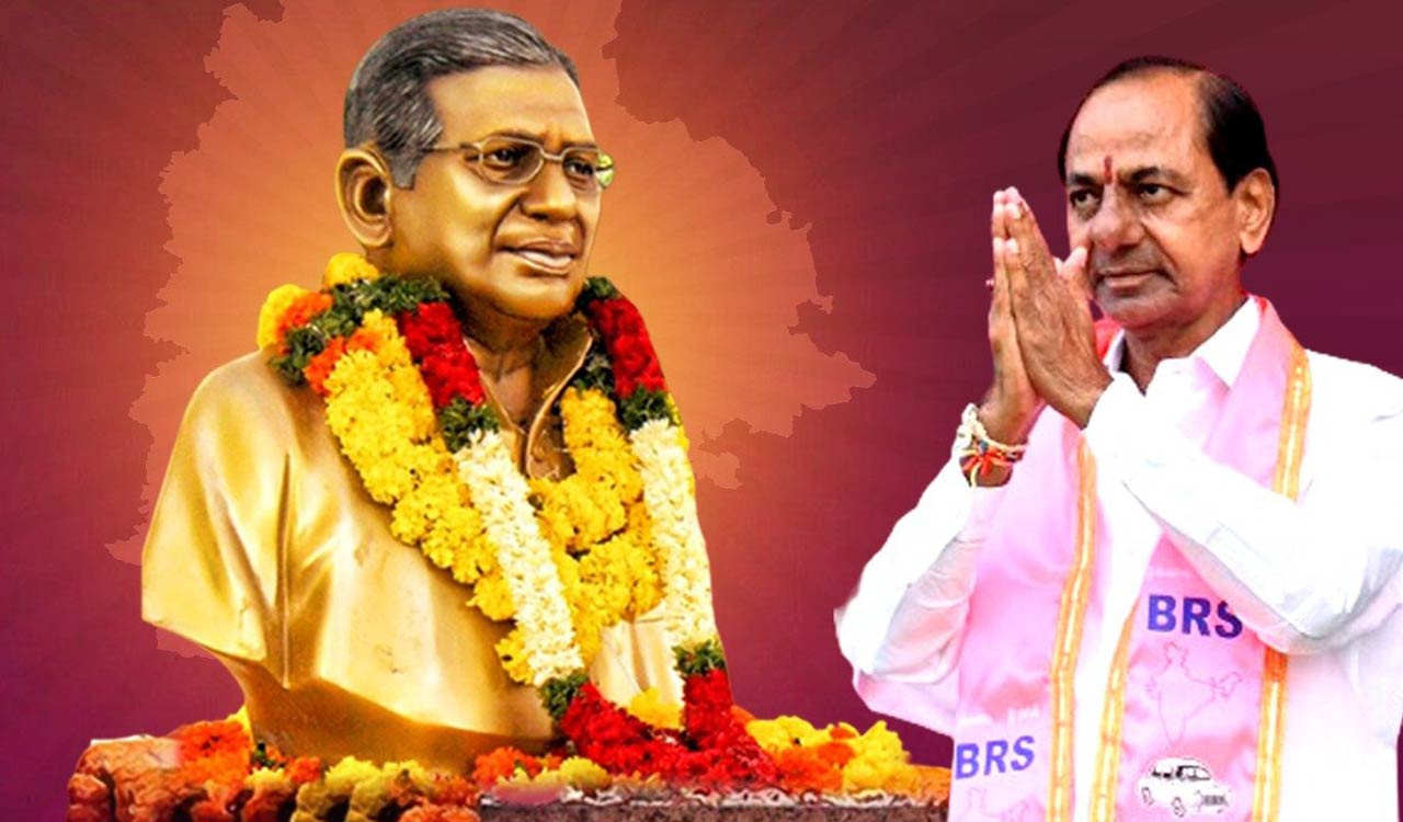 KCR pays tribute to Prof Jayashankar, vows to uphold Telangana ideals