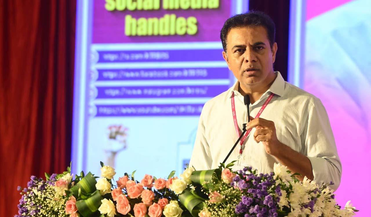 KTR accuses Congress of pushing Telangana farmers into crisis