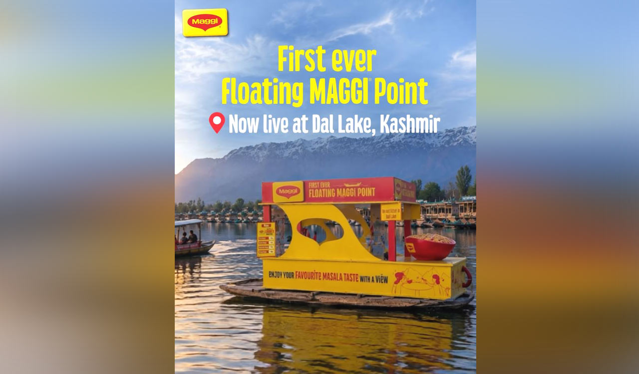 Maggi’s floating Dal Lake kiosk sparks buzz and debate online